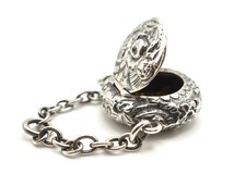 Antique Sterling Silver Pill /