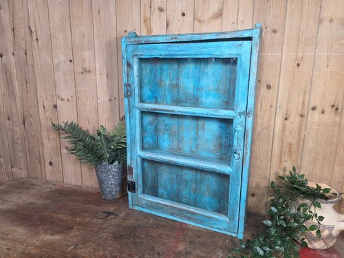 Vintage indian wooden glazed - indian,