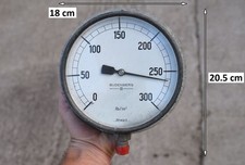 Vintage steel  pressure gauge