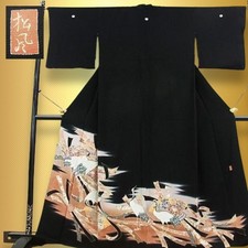 Japanese Black Tomesode Kimono