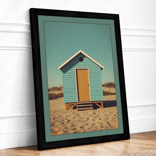 Solitary beach hut coastal - solitary,