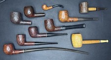 Vintage Tobacco Smoking Pipe Wood Dr Grabow Van Roy Bard Ect Lot Qty 10
