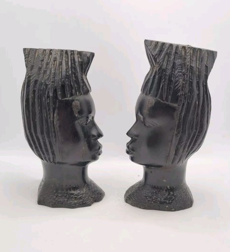 Ebony african head - african, figures