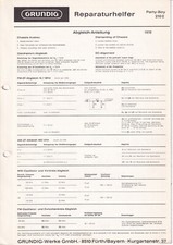 Service manual for Grundig