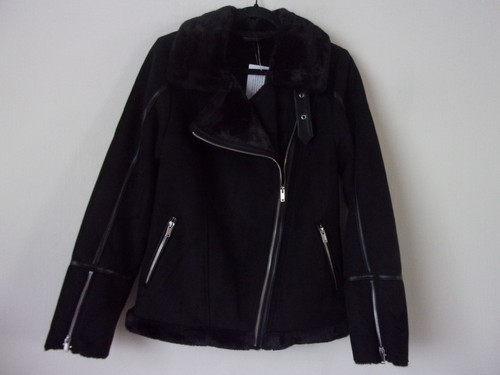 New very black faux - new, v