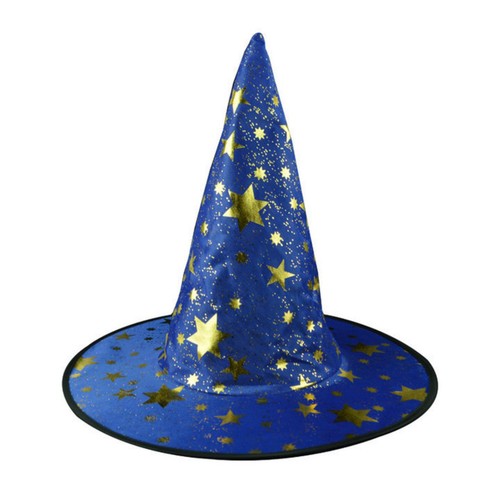 Star print wizard hat soft - star,