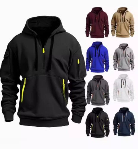 Men retro sweatshirt work half - men,