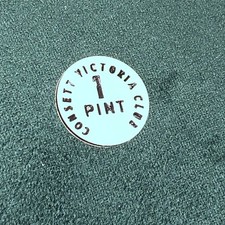 Vintage 1960s VICTORIA CLUB, CONSETT , Co.Durham 1 Pint Token