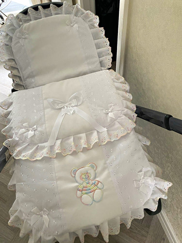 Babies white pram set - babies,