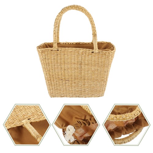 Woven shopping bag straw bags - woven,