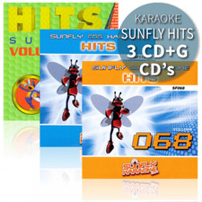 Sunfly Karaoke Hits Triple CDG Set CD+G Discs 41 Chart Hit Tracks Decades Vol 14