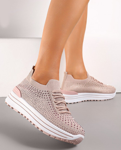 Women stretch knit lace - knit, up