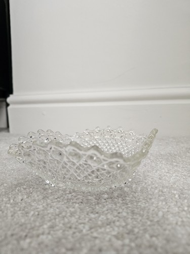 Vintage clear crystal - clear, glass