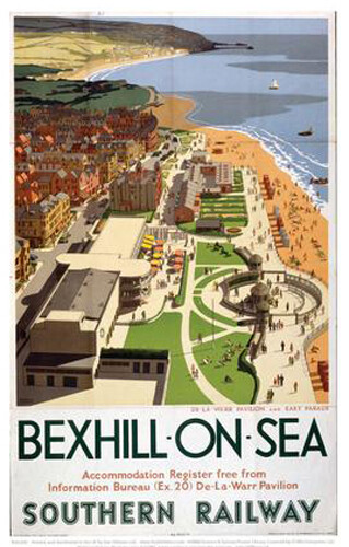 Vintage bexhill sea - bexhill-on-sea, from