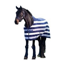 HORSEWARE Ireland Rambo Deluxe Fleece Blanket, Color: Witney Navy, Size: 72 (...