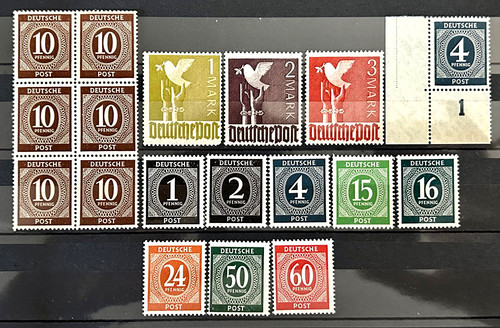 German stamps allied - stamps,