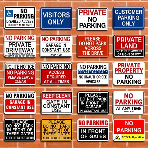 Parking metal sign - parking,