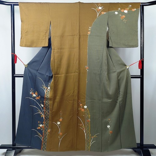 Vintage japanese silk kimono - silk,