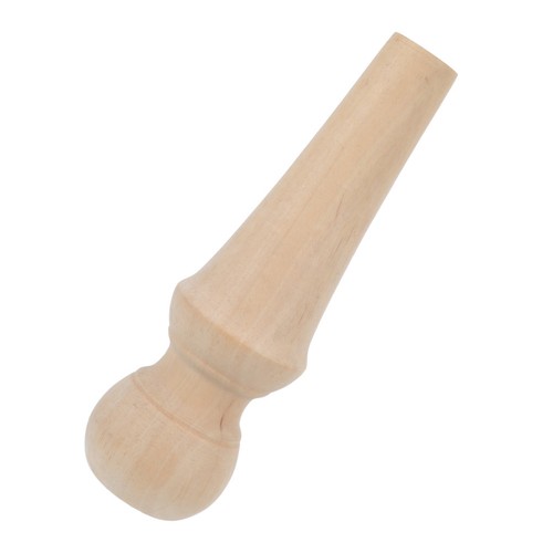 Khaki wooden stair finials - stair,