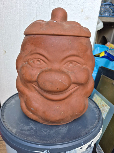 Vintage terracotta potato man - vintage,