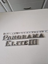 PANORAMA ELITE 111 (3) COMMERCIAL BUS TRANSPORT COACH BADGE EMBLEM VINTAGE