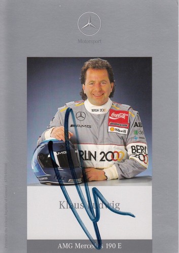 Signed klaus ludwig mercedes - signed,