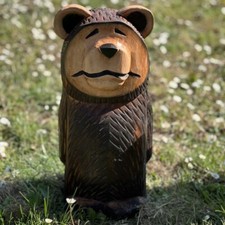 Hand Carved Wooden Coco Bear