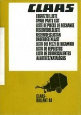 Claas Round Baler Rollant 44 Parts Manual