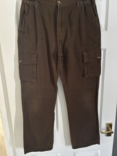 Cotton Traders Brown Cargo Style Men’s Trousers Size 32