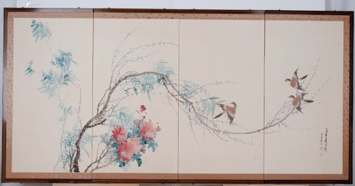 1960s japanese byobu - japanese,