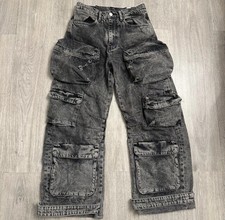 Zara Grey Cargo Jeans. Size 31