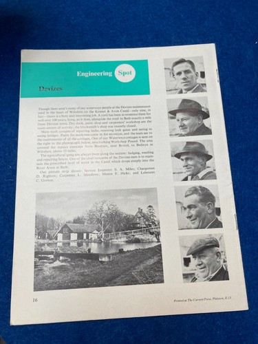 Canal waterway interest 1960s - canal,