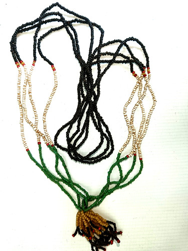 Antique beadwork necklace - antique,