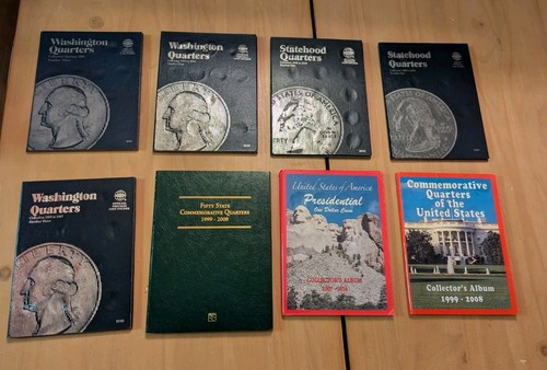 Quarter coin folders plus - 8,
