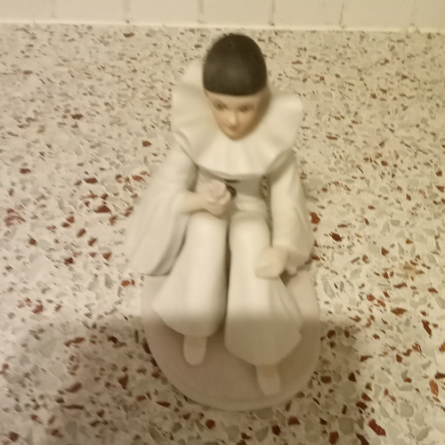 Porcelain decorative pierrot - decorative,