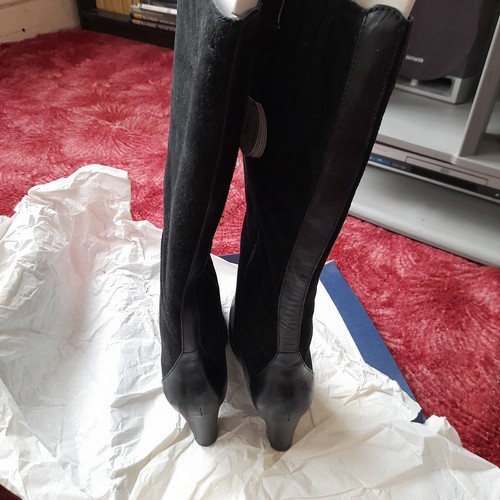 Ladies black suede leather - ladies,