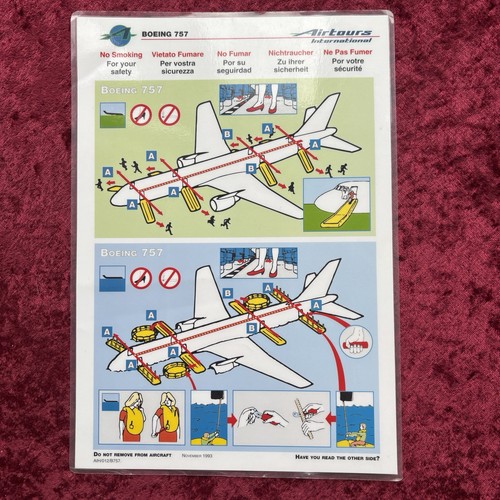 Airtours a320 b757 safety - b757,