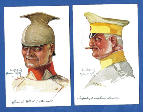 Set old postcards ww1 - ww1, in