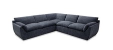 Camden Modular Corner Sofa Suite 5 Seater L Shape Couch Sofa - Grey, Aqua, Blue