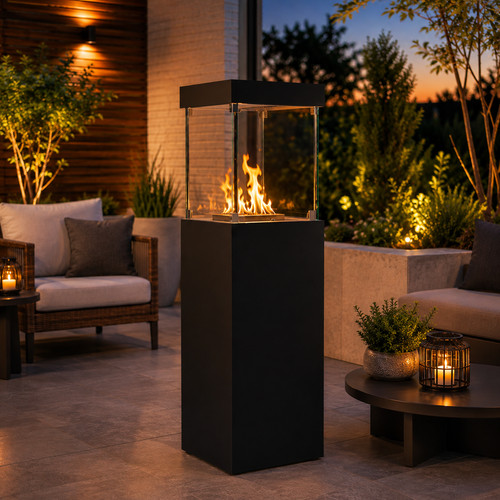 Patio black matte freestanding - matte,