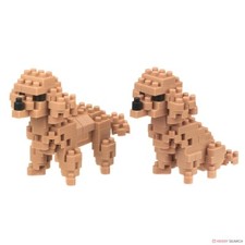 NANOBLOCK NBC.252 - TOY POODLES - DOG BREED MINI SERIES 170 Pieces - NEW