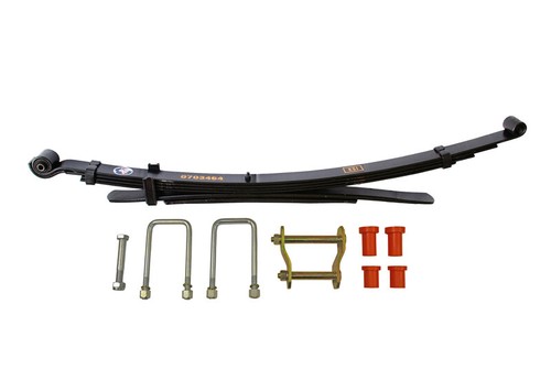 Rear leaf spring with fitting - rear,