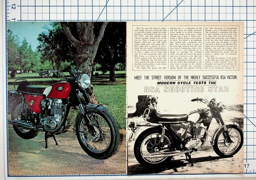 Vintage bsa motorcycle - bsa,