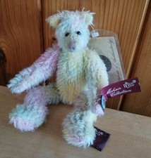 Vintage Limited Edition Teddy Toy Russ Berrie Bear Rainbow Mohair Lou Lou & Tags