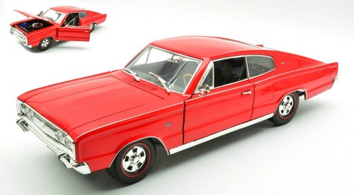 Dodge charger 1966 - red, diecast