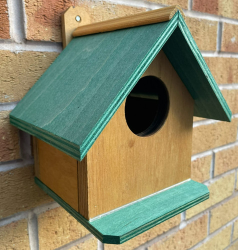 Bird house robin wooden - house,