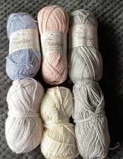 KING COLE FINESSE COTTON SILK DK - 6 Balls - Approx 300gms Total