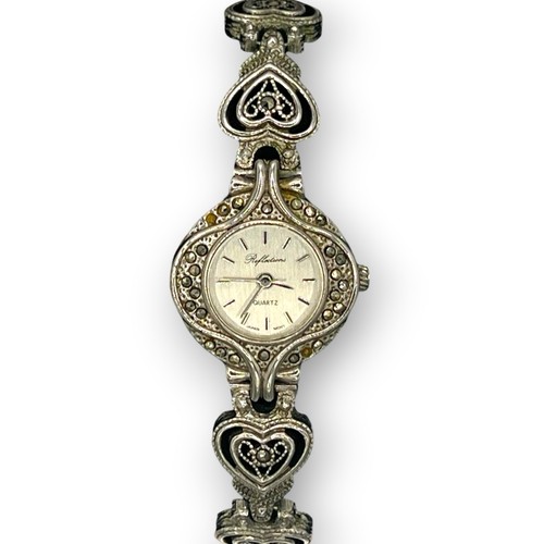Vintage heart link bracelet - vintage,