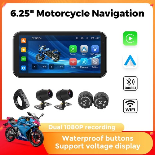 Motorcycle carplay gps - 6.25",