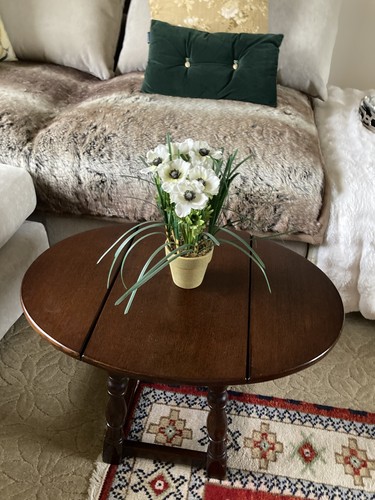 Small vintage solid oak - small, drop